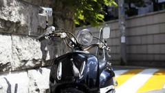 Town urban cities motorbikes black bike