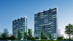 Towns cities 3D view