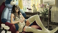 Toys Anime legs long hair anime girls