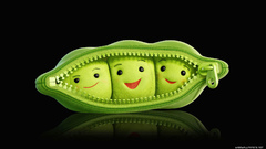 Toys (children) peas reflections