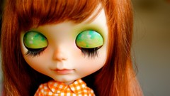 Toys dolls close-up redheads