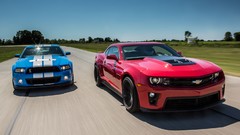 Track cars front view chevrolet camaro shelby gt500 muscle cars 