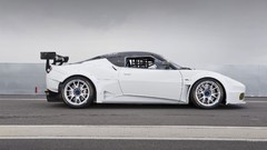 Track cars side view racing cars lotus evora white cars