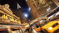 Traffic cities cityscapes new york city