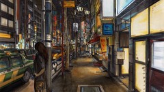 Traffic drawings cityscapes