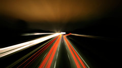 Traffic roads long exposure