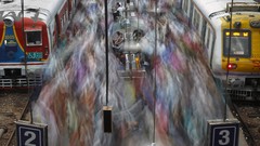 Traffic Rush Hour motion blur time lapse mumbai