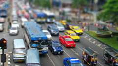Traffic tilt-shift tilt shift