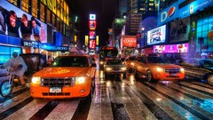 Traffic Times Square ny streets cityscapes new york city