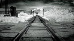 Train railroad tracks