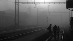 Train stations railroad tracks