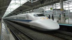Train stations Shinkansen trains