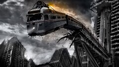 train vehicle apocalyptic artwork deviantart