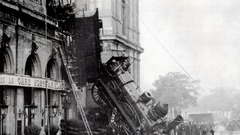 Train wreck at montparnasse