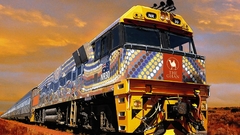 Trains ghan orange horizon