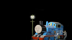 Trains graffiti Thomas the