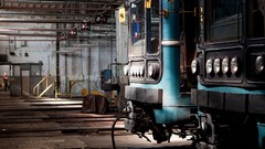 Trains Metro subway Moscow