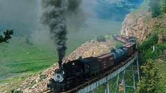 Trains railroad tracks steam