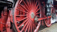 Trains railroad tracks steam