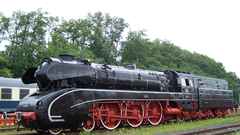 Trains railroad tracks steam