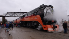 Trains railroad tracks steam