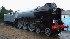 Trains railroad tracks steam