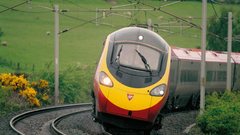 Trains railroad tracks vehicles