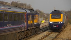 Trains railroad tracks vehicles