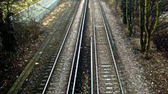 Trains railroad tracks vehicles