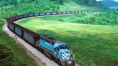 Trains railroad tracks vehicles