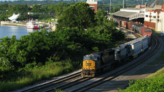 Trains railroad tracks vehicles
