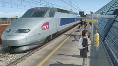Trains realistic Anime TGV