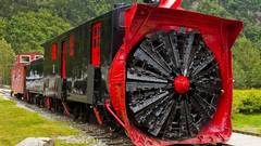 Trains snow plow