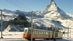 Trains switzerland emu matterhorn