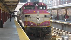 Trains train stations Boston