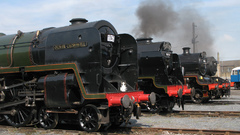 Trains vehicles locomotives steam