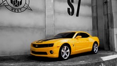 Transformer cars Camaro bumblebee yellow cars