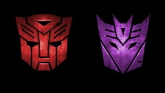 Transformers Autobots logos Decepticons