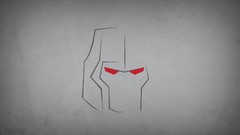 Transformers Megatron minimalistic grey background