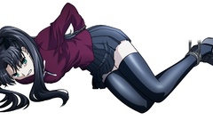 Transparent anime girls fate stay night tohsaka rin fate series 