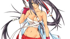 Transparent bare shoulders Japanese clothes anime vectors Ikki 