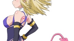 Transparent blondes anime girls tails vectors anime vectors 