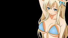 Transparent blondes blush long hair anime girls blue eyes boku 