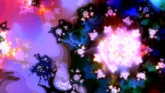 Transparent galaxies abstract artwork