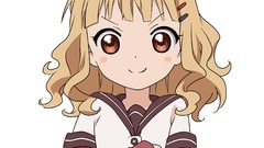 Transparent school uniforms yuru yuri anime vectors