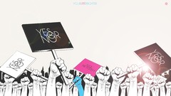 Transparent signs hands