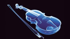 Transparent violins violin neon