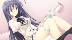 Trap blush long hair seifuku purple hair game cg underwear 