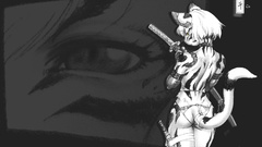 Trap nekomimi tights monochrome