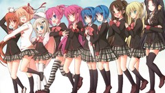 Trap seifuku kurugaya yuiko nishizono mio natsume rin Saya 